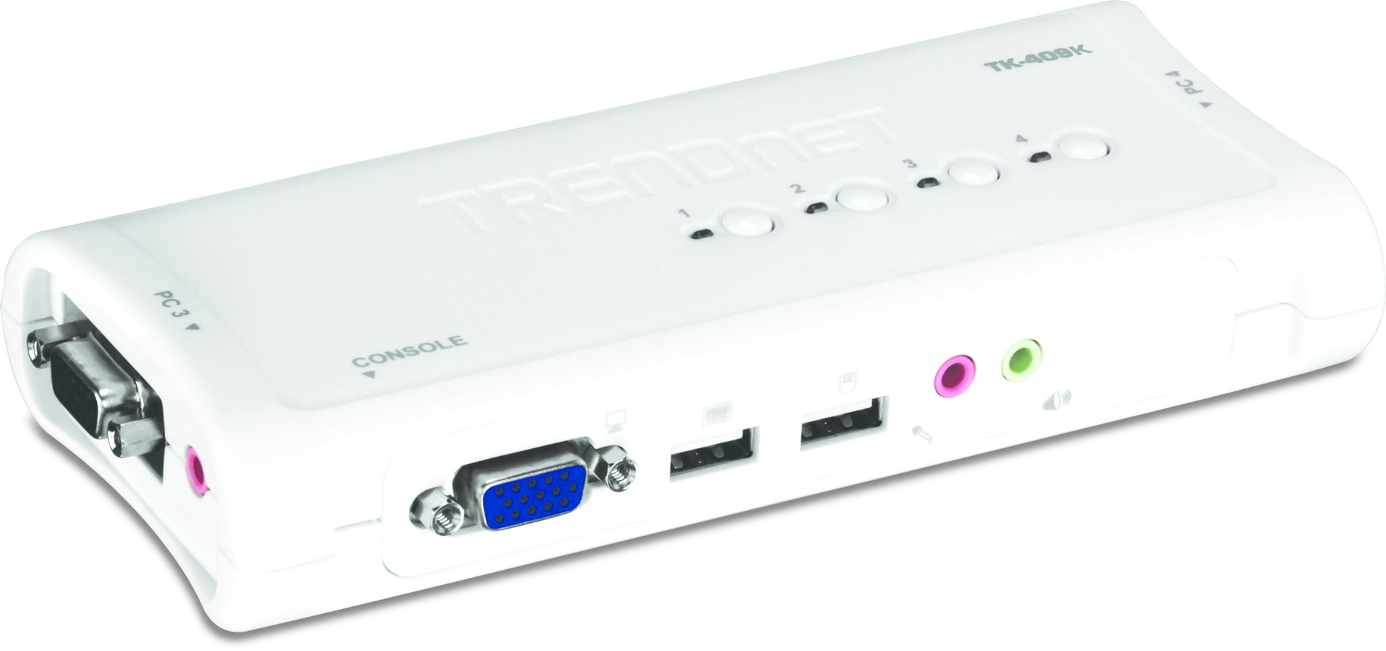 TK-409K - Trendnet 4-PORT KIT WAUDIO INCLUDE 4 X KVM CABLES