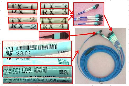 Hewlett Packard Enterprise Premier Flex Multi Fiber Push On to 4 x Lucent Connector 5m Cable 196.9" (5 m)