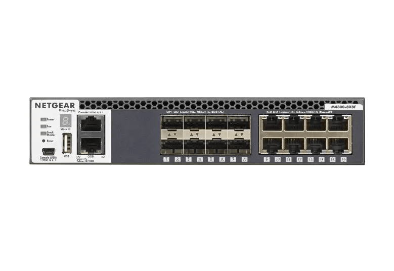 M4300-8X8F - Netgear 8-Port 10GBASE-T 8-Port 10G SFP+ Fully Managed Switch