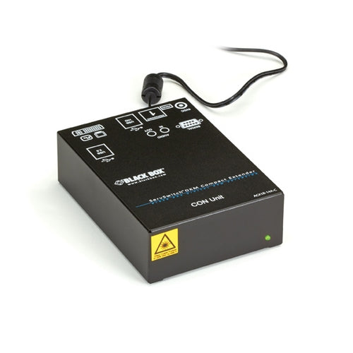 COMPACT KVM EXTENDER TRANSMITTER - DVI-D, (2)USB HID, HS SINGLE-MODE FIBER AT 2.