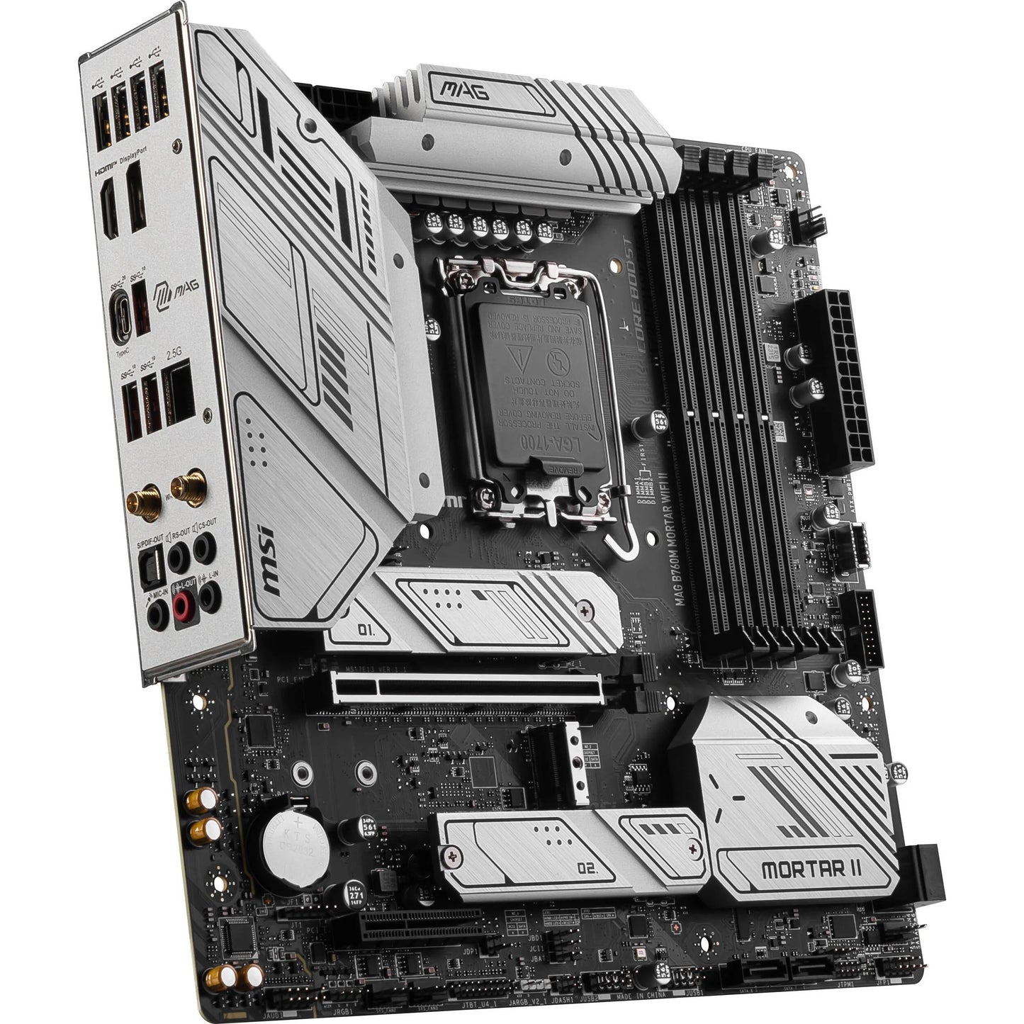 B760MMORWIFI2 - MSI MAG B760M Mortar WiFi II LGA-1700 DDR5 mATX Gaming Desktop Monitor