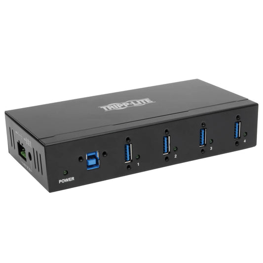 Tripp Lite U360-004-IND interface hub USB 3.2 Gen 1 (3.1 Gen 1) Type-B 5000 Mbit/s Black