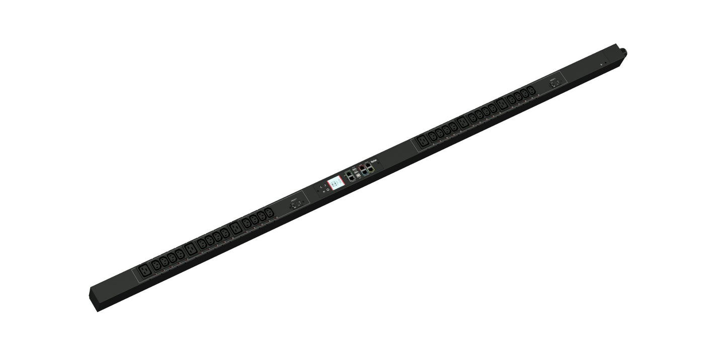 1PH, 208V AC, 30A (24A RATED); 30 OUTLETS: 24X C13, 6X C19; PLUG: NEMA L6-30P (B