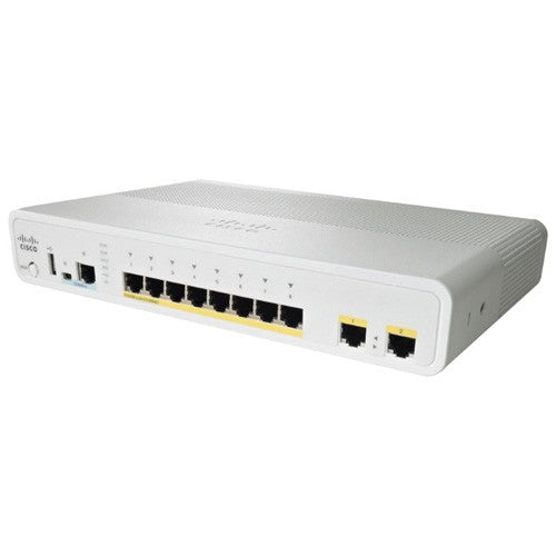 Cisco Catalyst WS-C3560CPD-8PT-S network switch Managed L2 Gigabit Ethernet (10/100/1000) Power over Ethernet (PoE) 1U White