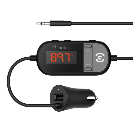 Belkin TuneCast FM transmitter Cigar lighter Black, Gray