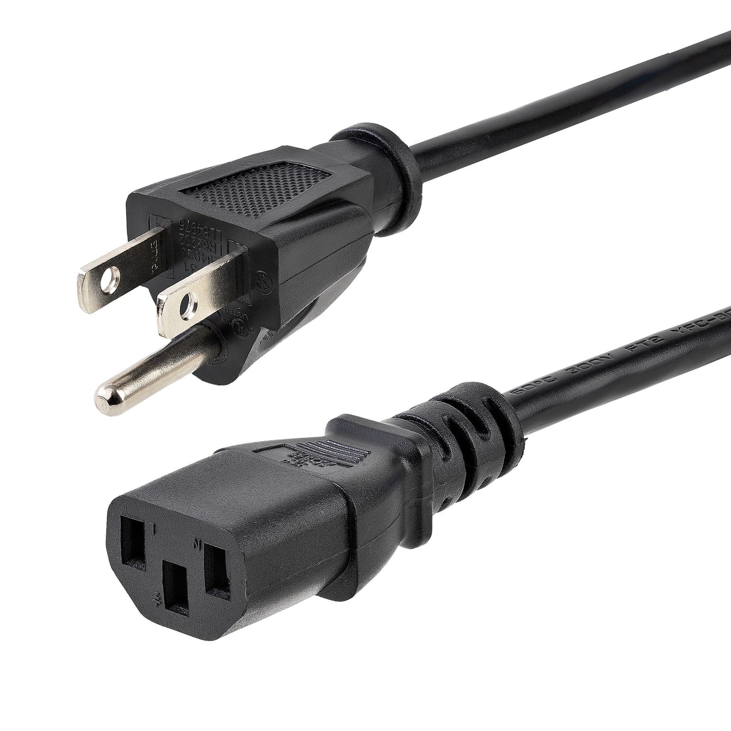 PXT101143 - StarTech.com 3FT (1M) UNIVERSAL POWER CORD W/ NEMA 5-15P AND IEC 60320 C13 CONNECTORS; 125V A