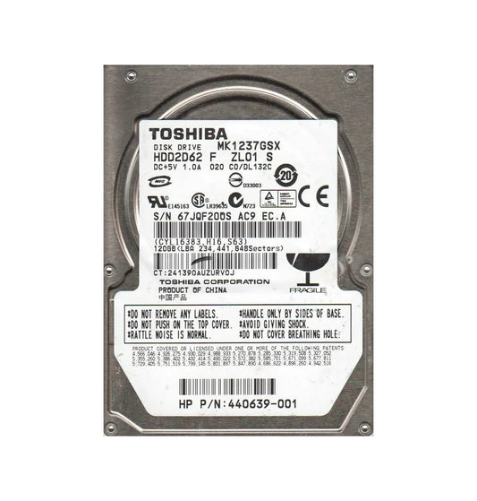 MK1237GSX - Toshiba TOSHIBA 120GB 5.4K 8MB 300MBPS