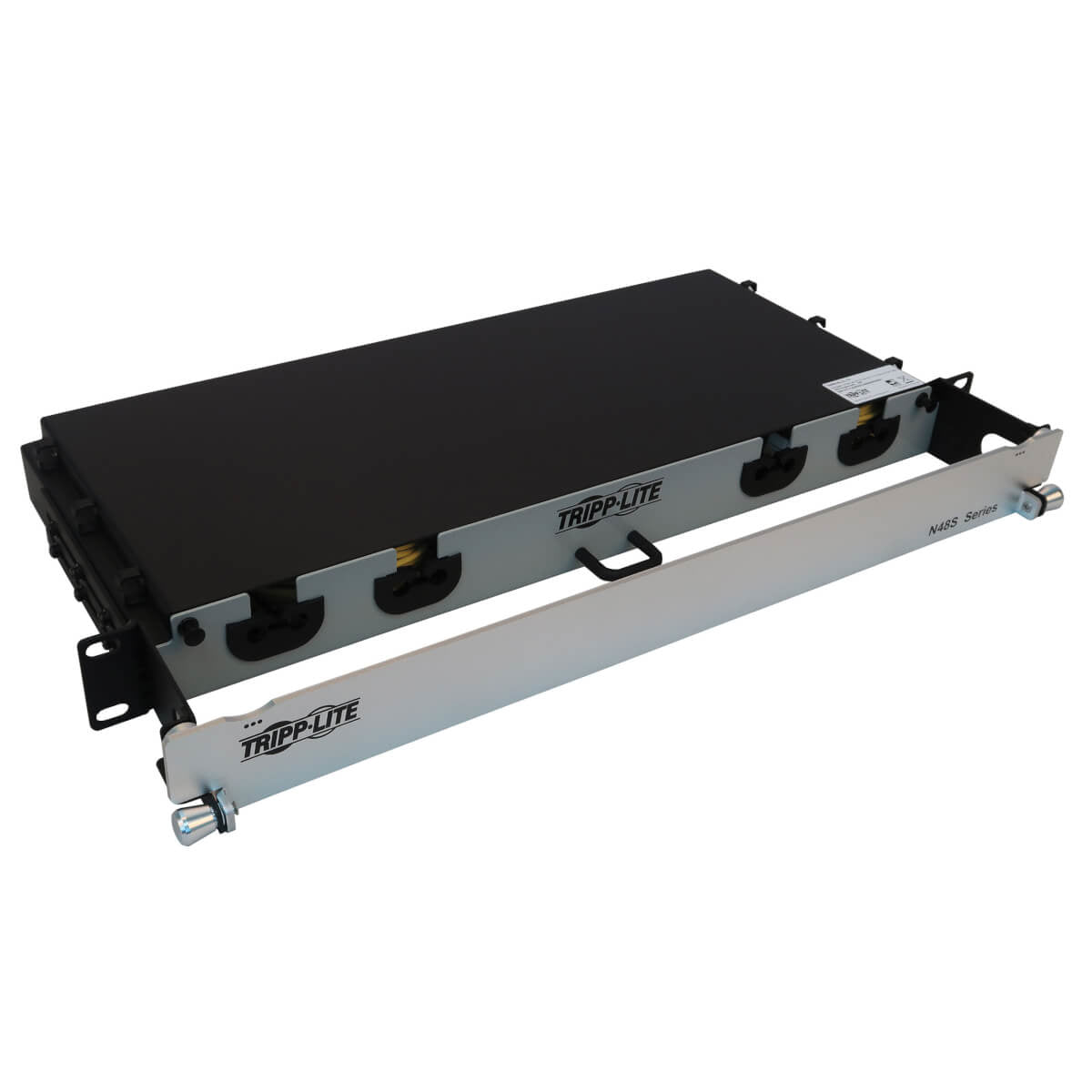 PRELOADED FIBER PANEL 1U 8X LC/LC DUPLEX