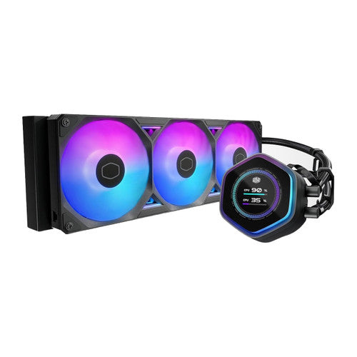 MLX-D36M-A25SZ-L1 - Cooler Master MasterLiquid Atmos II LCD 360mm ARGB Black CPU Liquid Cooler