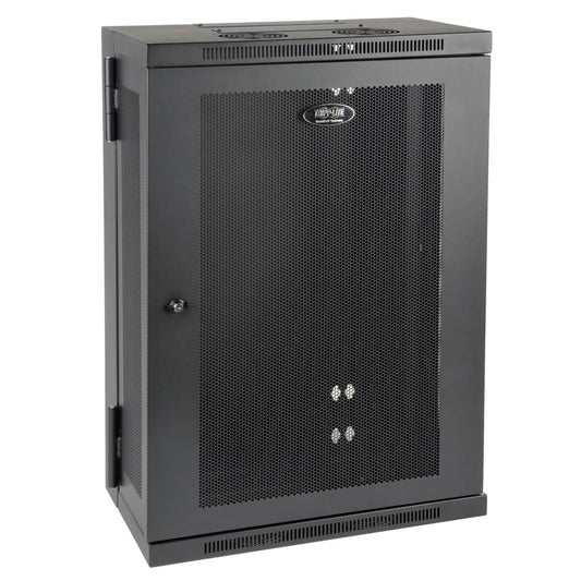 18U WALL MOUNT RACK ENCLOSURE SERVER CABINET HINGED WALLMOUNT 13 INCH DEPTH