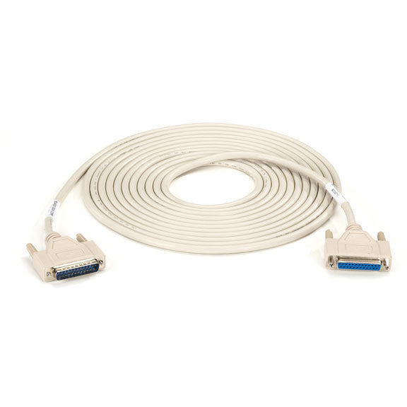 BC00711 - Black Box RS-232 SERIAL CABLE - SHIELDED PVC MOLDED DB25 MALE/FEMALE WITH THUMBSCREWS