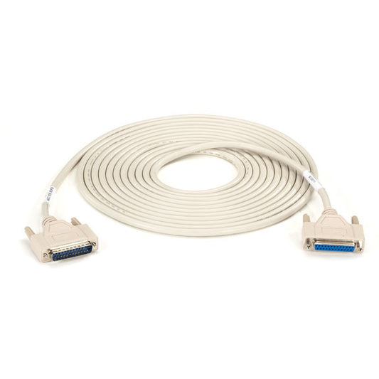 BC00711 - Black Box RS-232 SERIAL CABLE - SHIELDED PVC MOLDED DB25 MALE/FEMALE WITH THUMBSCREWS
