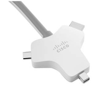 Cisco CAB-HDMI-MUL4K-9M= video cable adapter 354.3" (9 m) HDMI Type A (Standard) HDMI + Mini DisplayPort + USB Type-C Silver