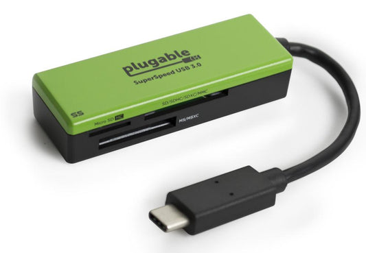 USBC-FLASH3 - PLUGABLE TECHNOLOGIES PLUGABLE USB C SD CARD READER