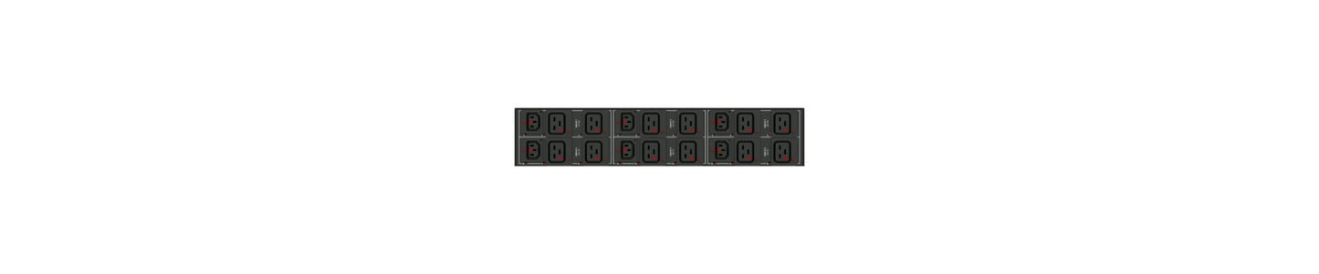 3PH, 208V AC, 60A (48A/PH RATED); 18 OUTLETS: 6X C13, 12X C19; PLUG: IEC 60309 3