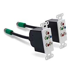 Belkin AV360 Component Video Wall Plates Set Black