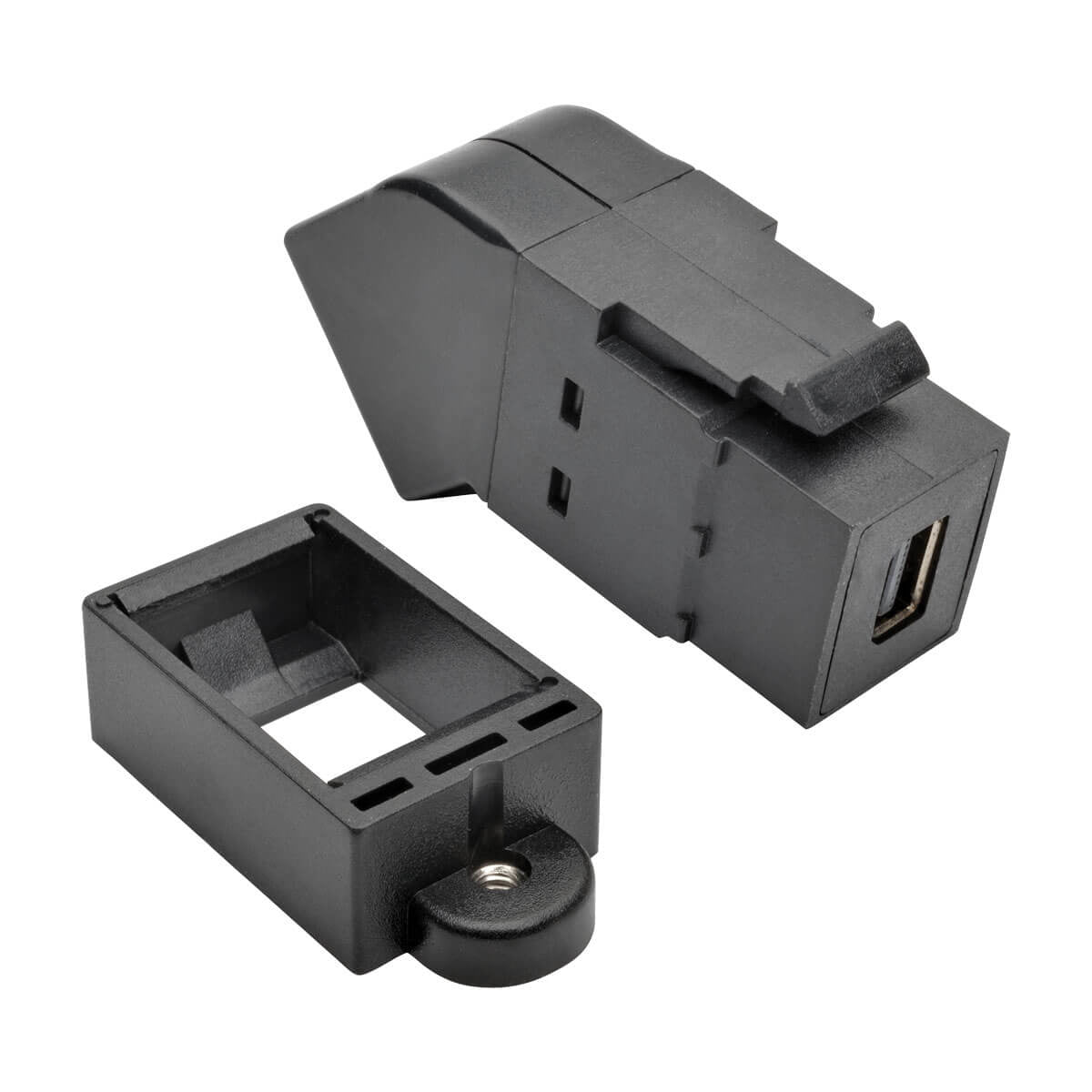 P169-000-KPA-BK - Tripp Lite MINI DISPLAYPORT TO DISPLAYPORT KEYSTONE PANEL MOUNT COUPLER ANGLED FF 1 X MINI DISPLAYPORT FEMALE DIGITAL AUDIO/VIDEO 1 X