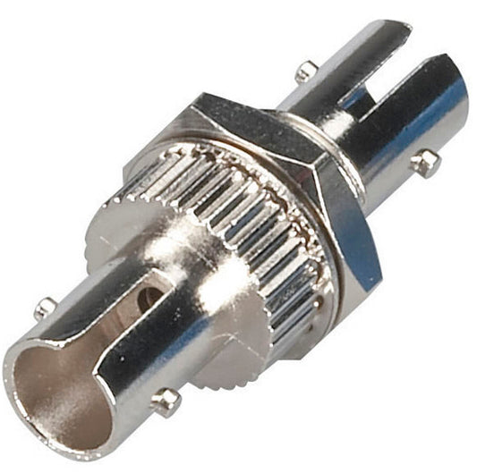 FOT110 - Black Box FIBER OPTIC COUPLING - SINGLEMODE, SIMPLEX, CERAMIC SLEEVE, ROUND, ST-ST, SILVER