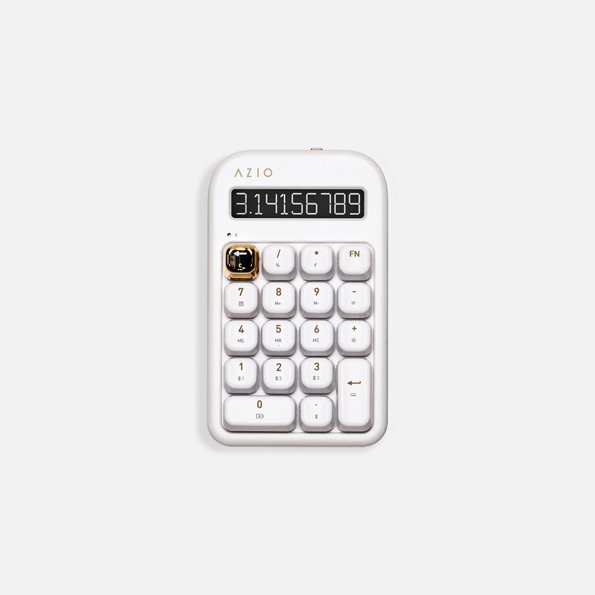 IN103-US - Azio IZO NUMBER PAD/STANDALONE CALCULATOR-WT