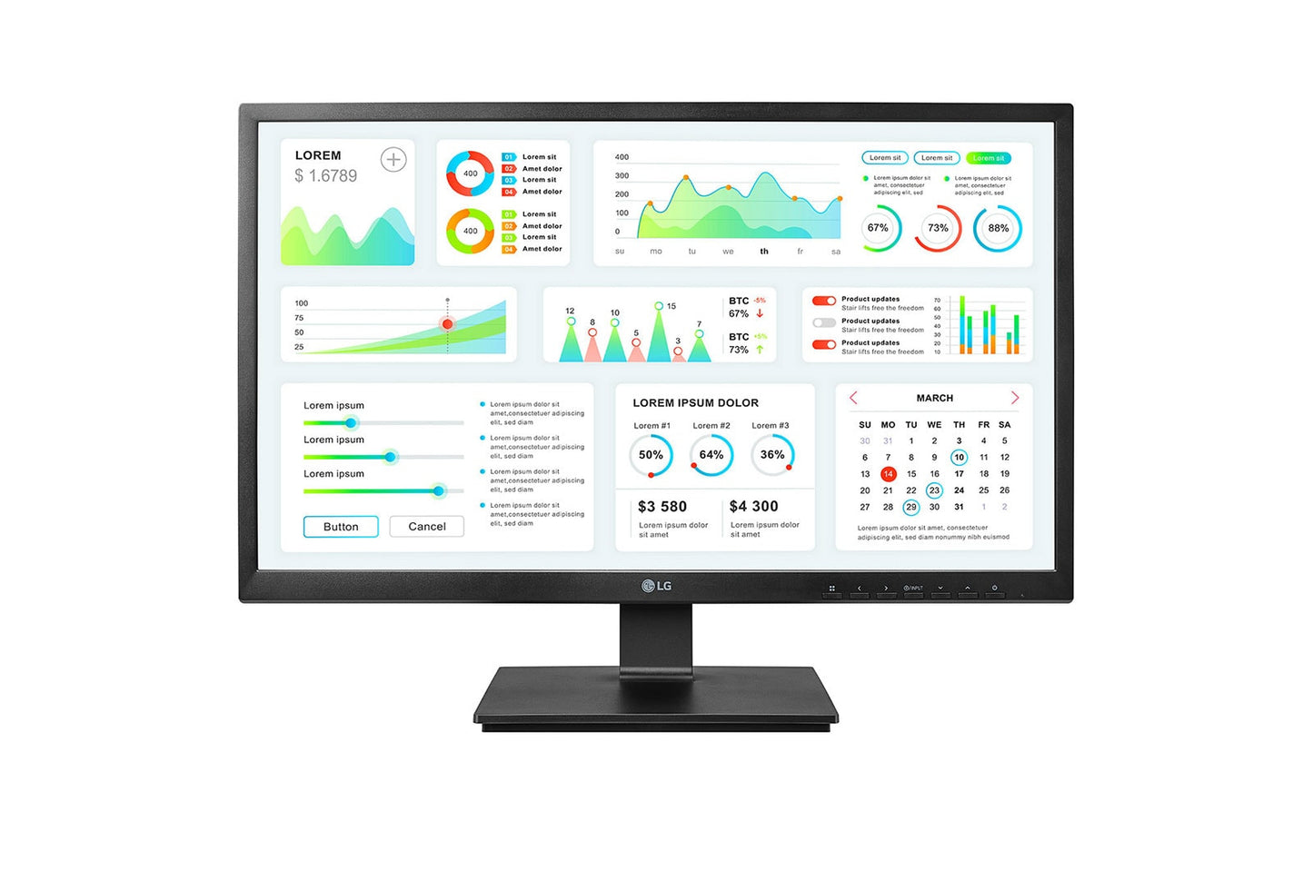 24 LG ZERO CLIENT AIO MONITOR, TERA 2321 PCOIP, 1920 X1080, DISPLAY PORT USB, IP