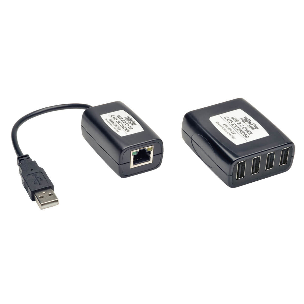 4-PORT USB 2.0 OVER CAT5 CAT6 VIDEO EXTENDER HUB KIT TRANSMITTER