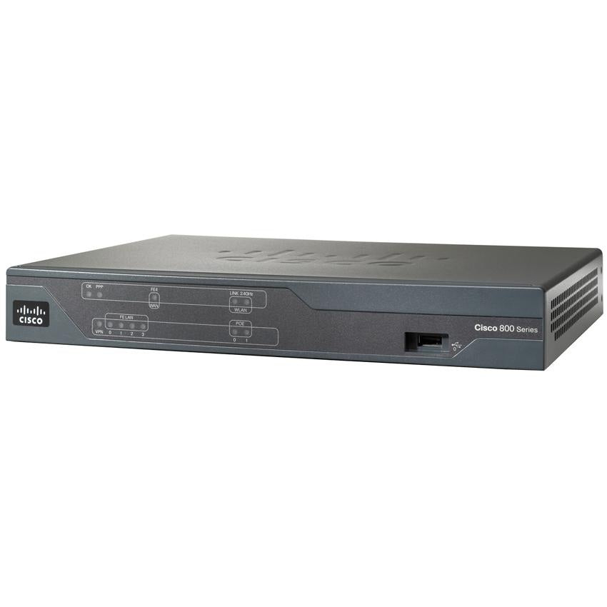 Cisco 888, Refurbished wired router Fast Ethernet Black