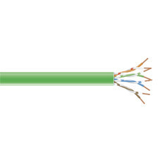 CAT6 250-MHZ SOLID ETHERNET BULK CABLE - UNSHIELDED (UTP), CM PVC, GREEN, 1000-F