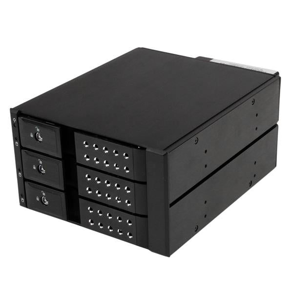 EASILY CONNECT AND HOT SWAP UP TO THREE 3.5 SATA/SAS HARD DRIVES FROM TWO 5.25 B