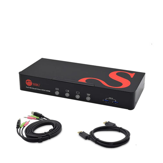 CE-KV0A11-S1 - Siig CONTROL UP TO FOUR COMPUTER DISPLAYS ON A SINGLE MONITOR USING A SINGLE KEYBOAR