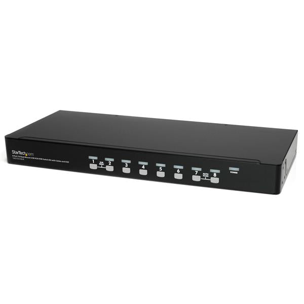 A COMPLETE 8-PORT USB KVM KIT, INCLUDING ALL NECESSARY CABLES AND ACCESSORIES -