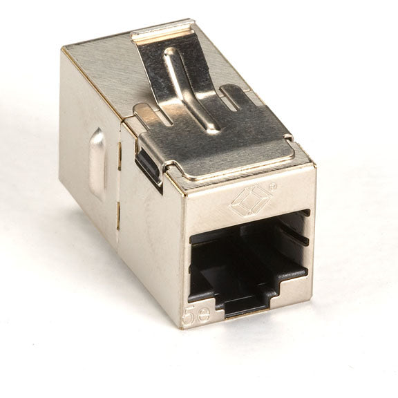 FM593 - Black Box CAT5E SHIELDED STRAIGHT-PIN KEYSTONE COUPLER - SILVER GSA TAA