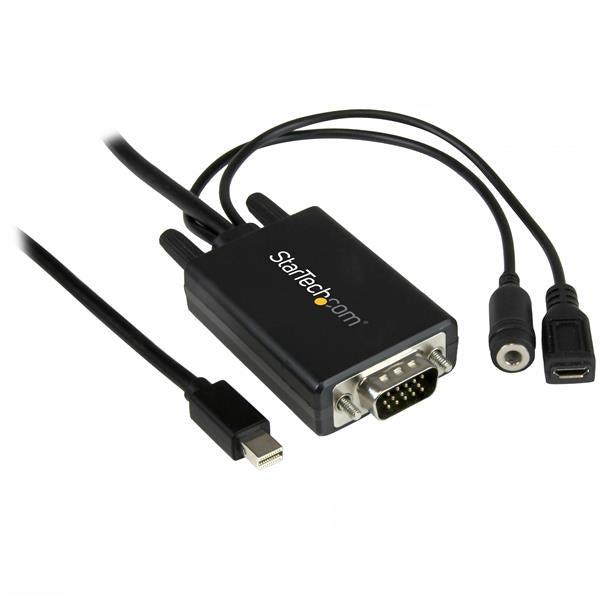 StarTech.com MDP2VGAAMM2M video cable adapter 78.7" (2 m) Mini DisplayPort VGA (D-Sub) + 3.5mm Black