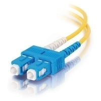 C2G 8m SC/SC Plenum-Rated Duplex 9/125 Single-Mode Fiber Patch Cable fiber optic cable 315" (8 m) Yellow