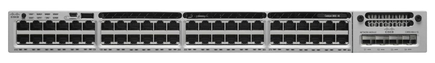 WS-C3850-48T-L-RF - Cisco CISCO CATALYST 3850 48 PORT DATA LAN BAS