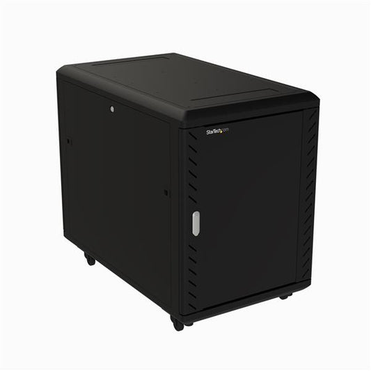 15U 4 POST SERVER RACK CABINET ENCLOSURE EIA/ECA 310-E - IT/DATA RACK W/ADJUSTAB