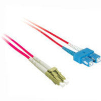 C2G 5m LC/SC Plenum-Rated Duplex 50/125 Multimode Fiber Patch Cable fiber optic cable 196.9" (5 m) Red