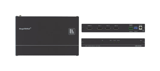 10-804080290 - Kramer Electronics THE VM-3H2 IS A 1:3 DISTRIBUTION AMPLIFIER FOR UP TO 4K HDR, HDMI SIGNALS, THAT