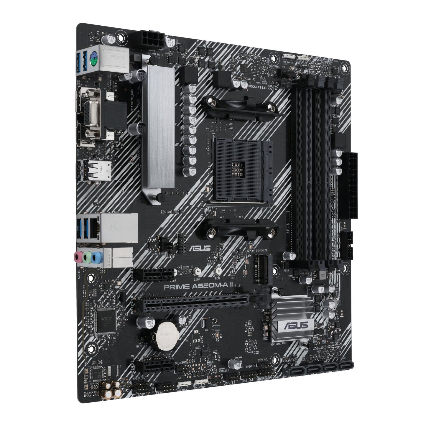 ASUS PRIME A520M-A II/CSM motherboard AMD A520 Socket AM4 micro ATX