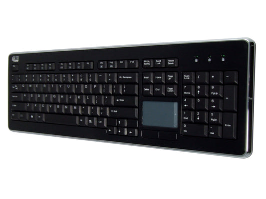 WKB-4400UB - Adesso SLIMTOUCH 4400 - WIRELESS DESKTOP TOUCHPAD KEYBOARD