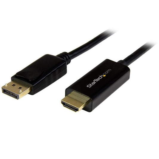 DP2HDMM1MB - StarTech.com 3.3FT/1M PASSIVE DISPLAYPORT TO HDMI CABLE CONVERTER - 4K 30HZ/1080P/7.1 AUDIO/H