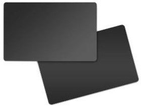 CARD,FOOD SAFE PVC,30 MIL,BLACK/BLACK,MATTE (500 BOX)