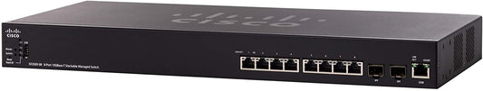 Cisco SX350X-08 Managed L3 10G Ethernet (100/1000/10000) 1U Black