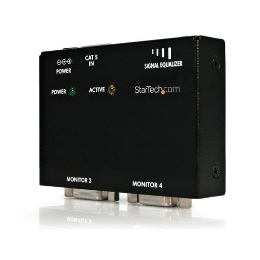 EXTEND AND DISTRIBUTE A VGA SIGNAL TO UP TO 4 DISPLAYS OVER CAT5 CABLE - VGA REC