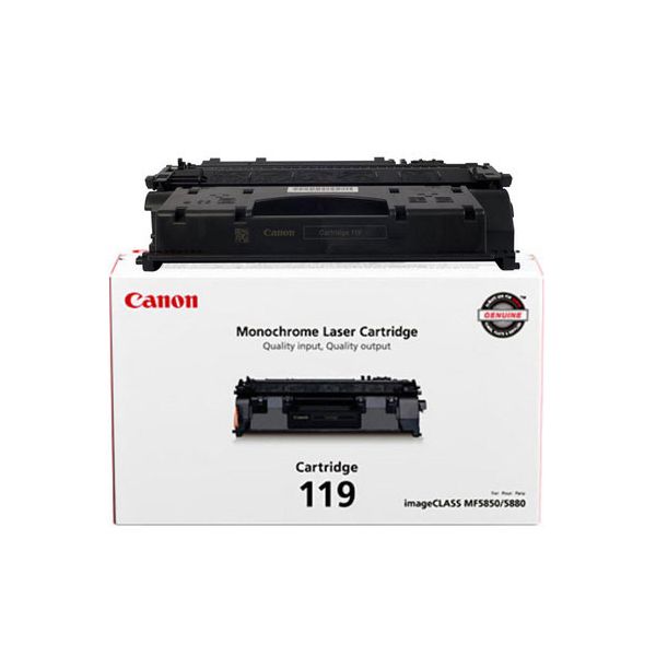 3479B001AA - Canon CANON CARTRIDGE 119 BLACK TONER - FOR CANON IMAGECLASS MF5850DN, MF5880DN, MF595