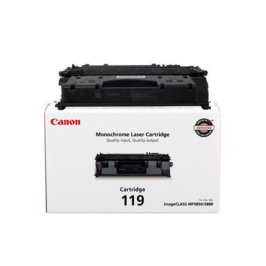 3479B001AA - Canon CANON CARTRIDGE 119 BLACK TONER - FOR CANON IMAGECLASS MF5850DN, MF5880DN, MF595