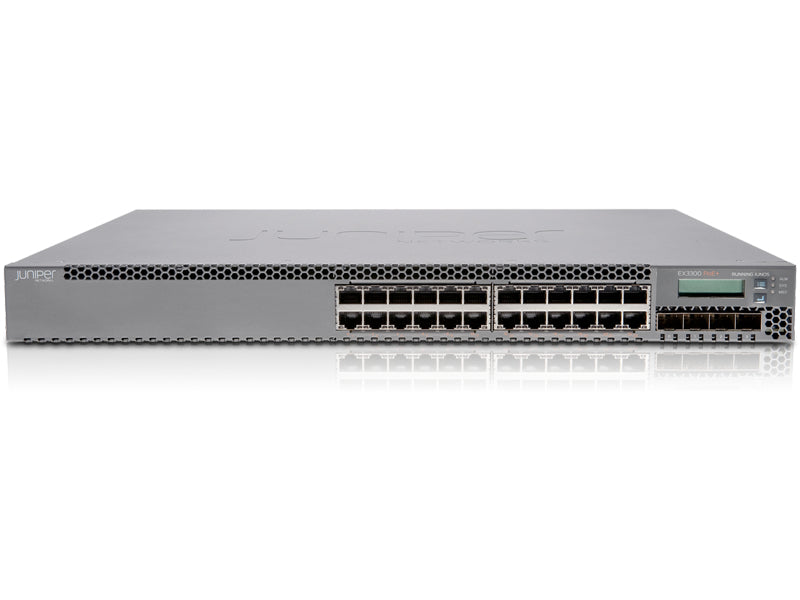 Juniper EX3300, 24-port PoE+ Managed L2/L3 10G Ethernet (100/1000/10000) Power over Ethernet (PoE) 1U Black