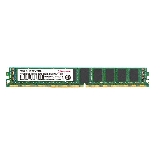 Transcend 16GB DDR4 2666MHZ REG-DIMM 2RX8 memory module 2 x 8 GB ECC