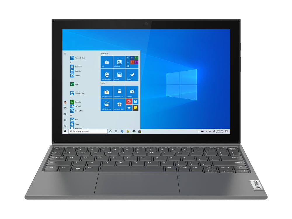 Lenovo IdeaPad Duet 3 N4020 Hybrid (2-in-1) 10.3" Touchscreen WUXGA IntelÂ® CeleronÂ® N 4 GB DDR4-SDRAM 64 GB eMMC Wi-Fi 5 (802.11ac) Windows 11 Home in S mode Gray