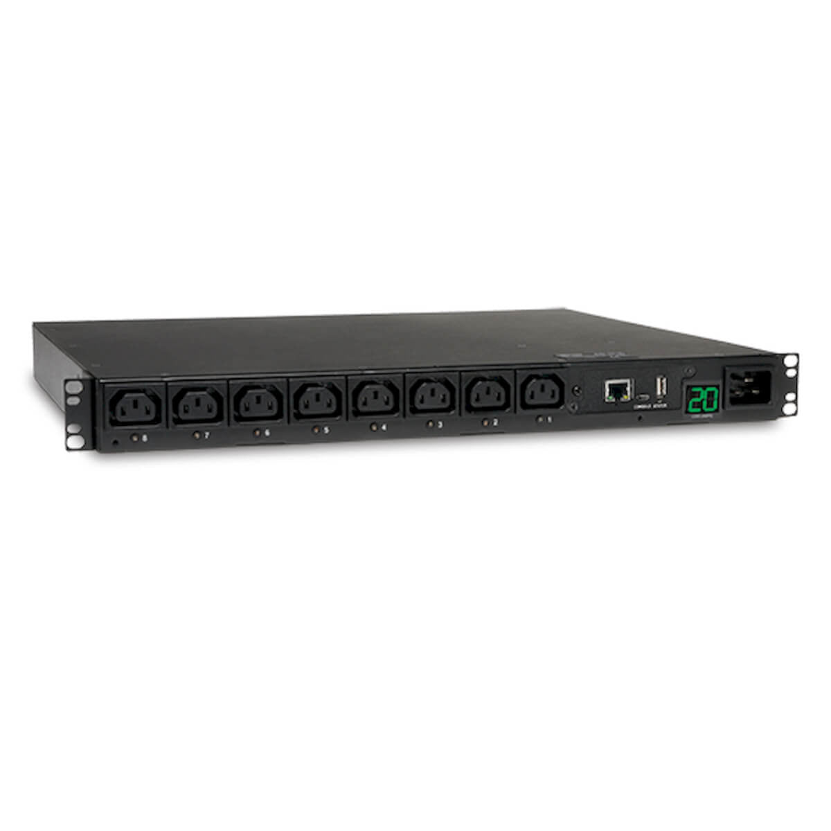 Tripp Lite PDUMH20HVNET power distribution unit (PDU) 8 AC outlet(s) 1U Black