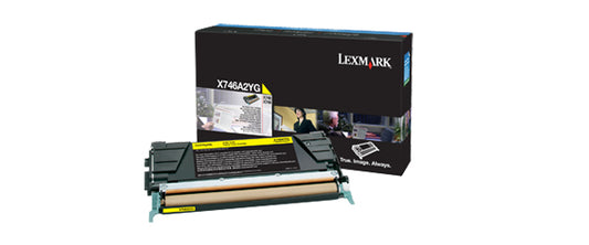 LEXMAKR X746, X748 YELLOW TONER CARTRIDG